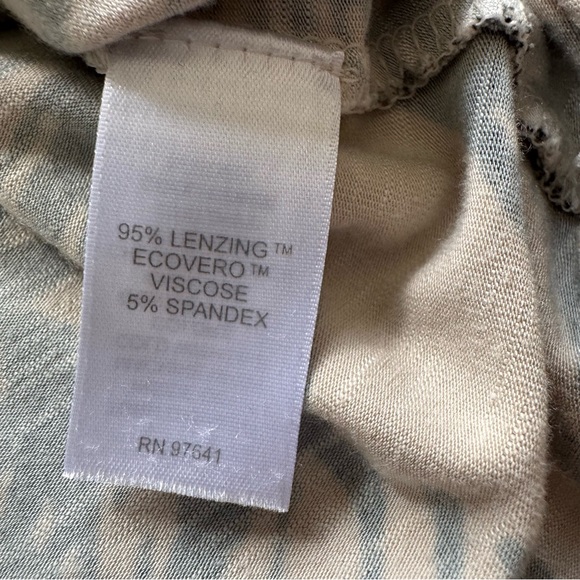 J. Jill Piped-Trim Knit Maxi Dress in oatmeal banana leaf (Cream & Black Small P - Picture 9 of 11